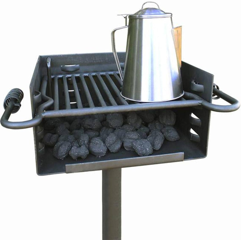Single Post Park Style Charcoal Grill P1656