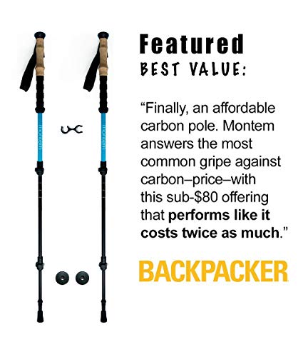 Carbon Fiber Trekking Poles - One Pair (2 Poles) J38563