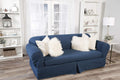 Blue Cotton Denim Sofa Slipcover A734903