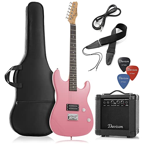 Black Full Size Electric Guitar with 10-Watt Amp and Gig Bag M29970