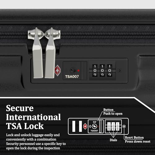 Orange 4 Piece PC Hardside Expandable Luggage Set with Spinner Wheels and TSA Lock O8699