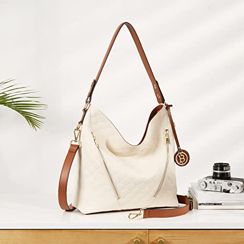 Brown Leather Hobo Shoulder Bag T24059