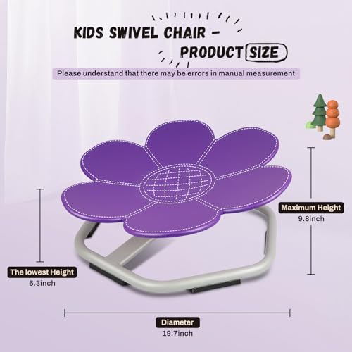 Orange Swivel Chair with Non-Slip Metal Base U9783