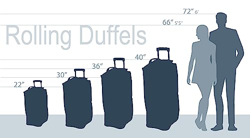 Navy 40-Inch Rolling Duffel Bag Q1203