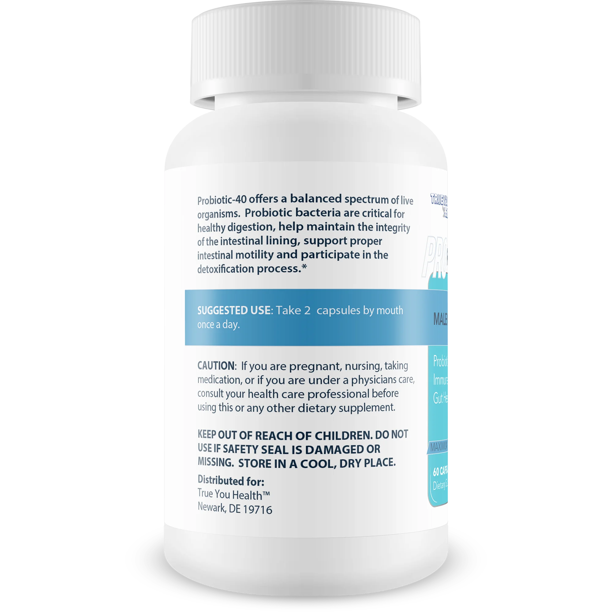 Male Probiotic Support with 40 Billion CFU W102698