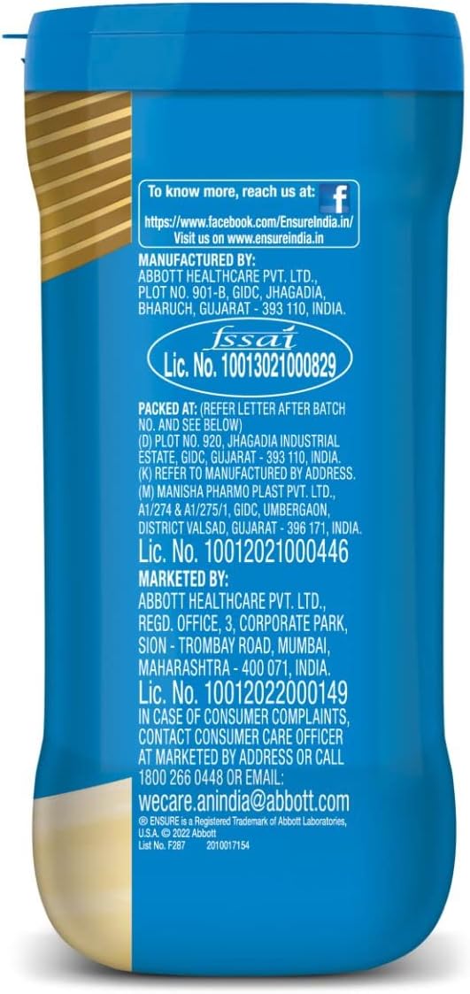 Vanilla Ensure Plus Powder 400g O939548