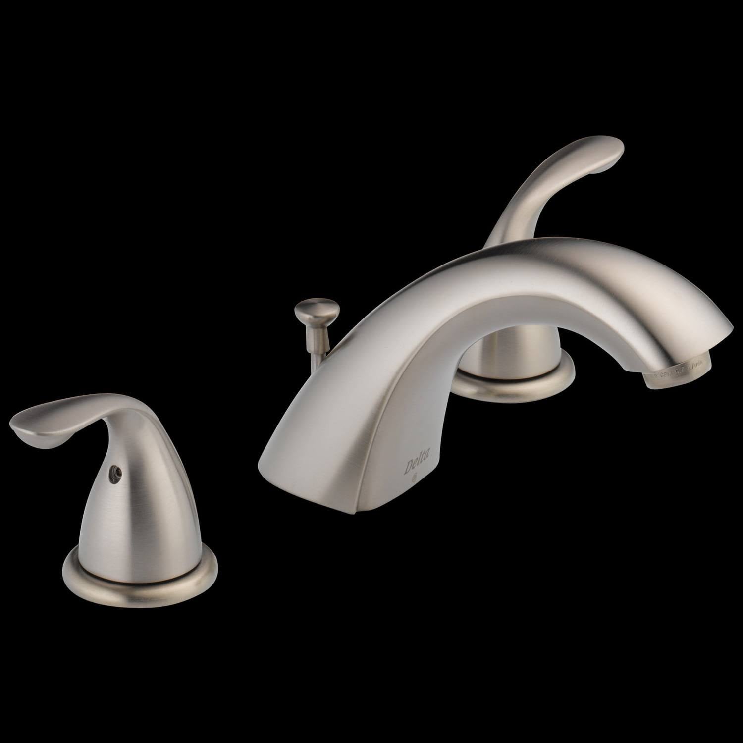 Classic Stainless Two Handle Widespread Faucet X38612