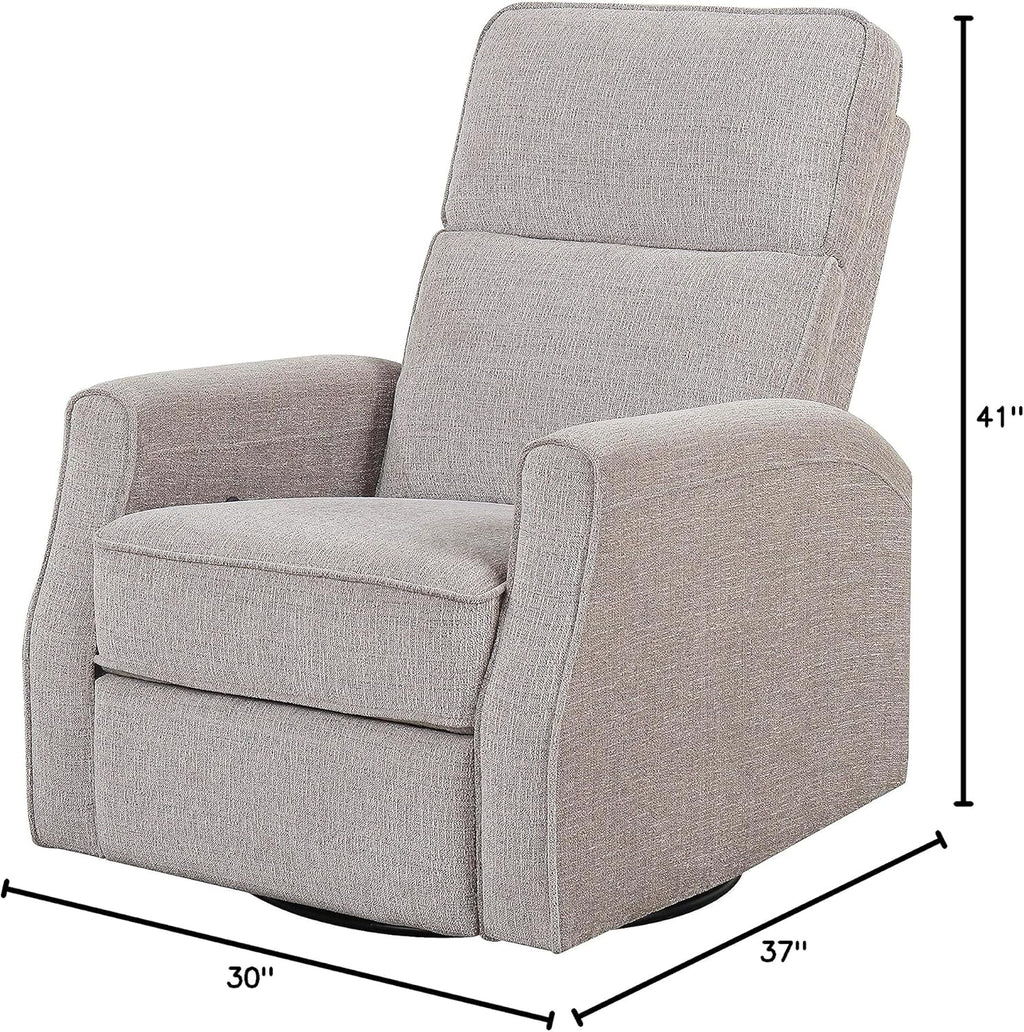 Gray Swivel Recliner Glider I1625