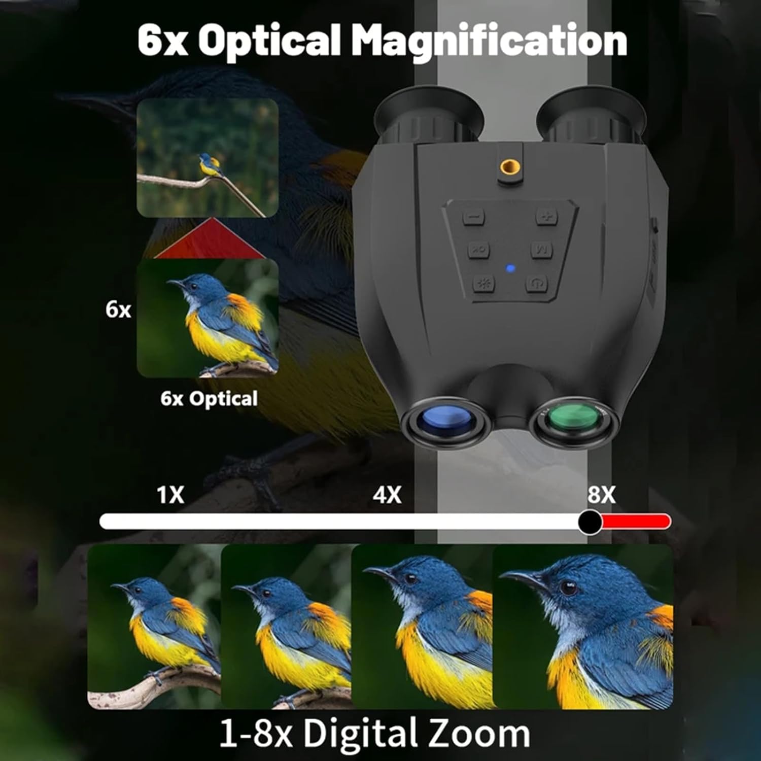 Digital Infrared Night Vision Binoculars with 8X Digital Zoom Y4309