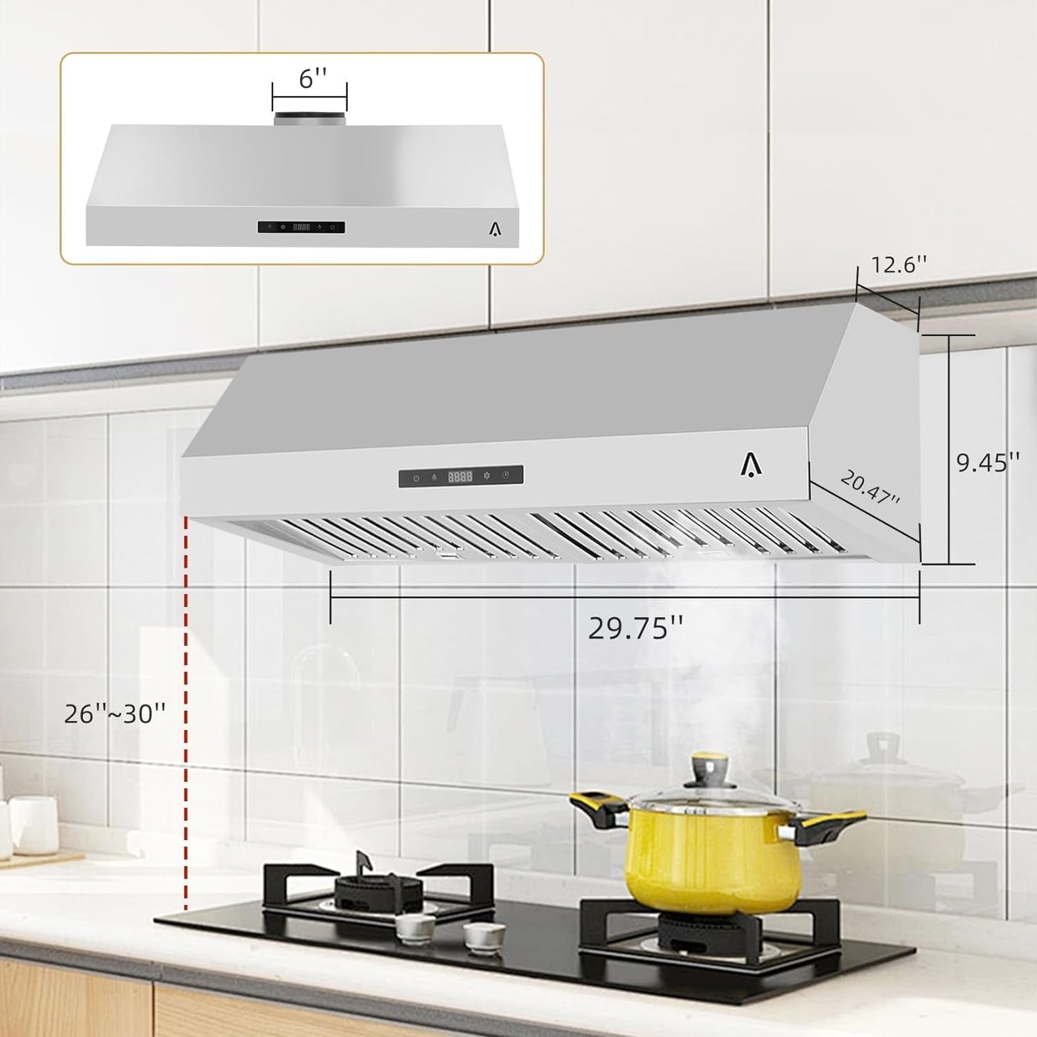 30 Inch Stainless Steel Under Cabinet Range Hood O740338