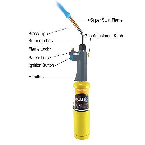 Heavy Duty Gas Welding Torch Head with MAPP Cylinder V632491