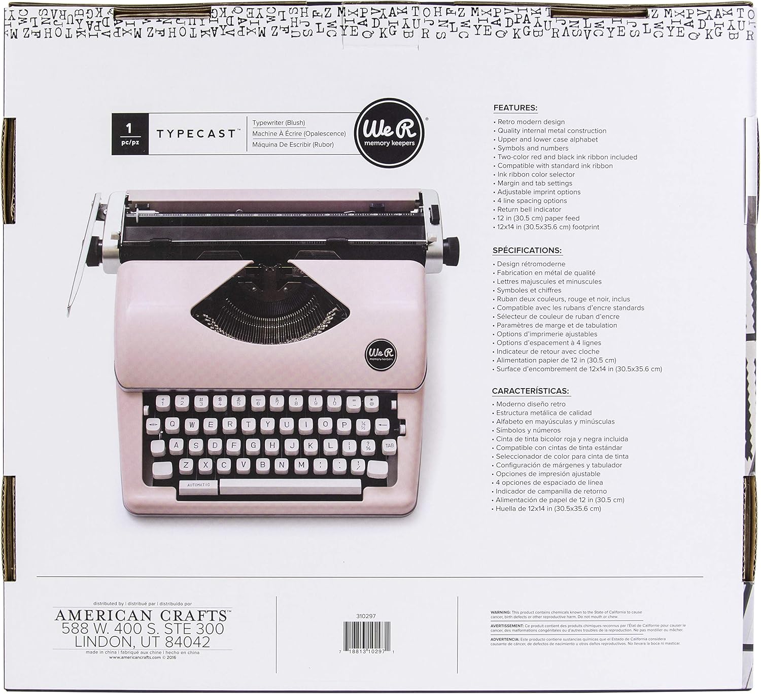 Pink Typewriter Q715