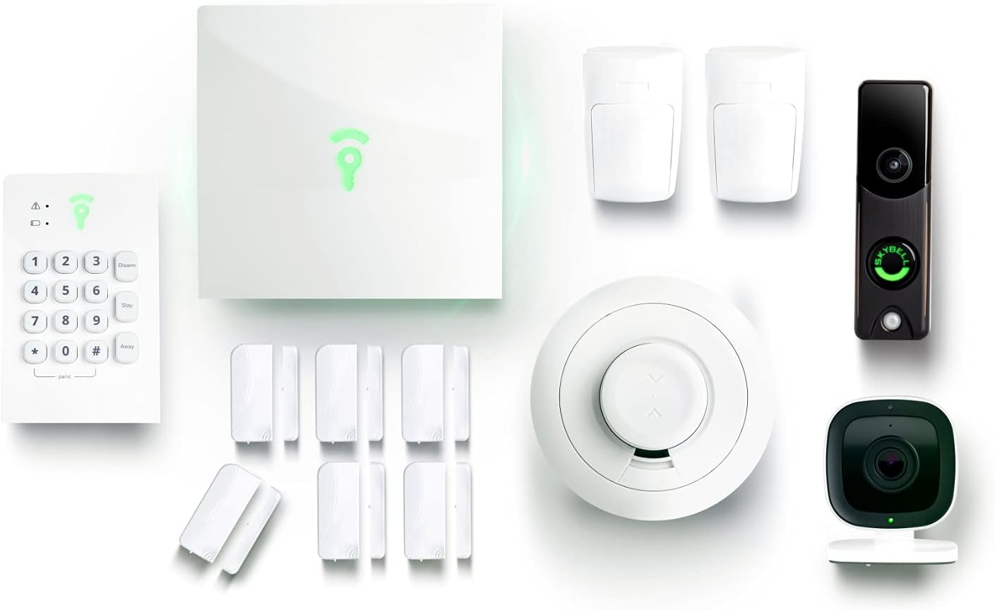 9 Piece Security Kit with Indoor and Doorbell Camera U228