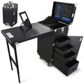 Black Rolling Manicure Table with 4 Drawers O75887