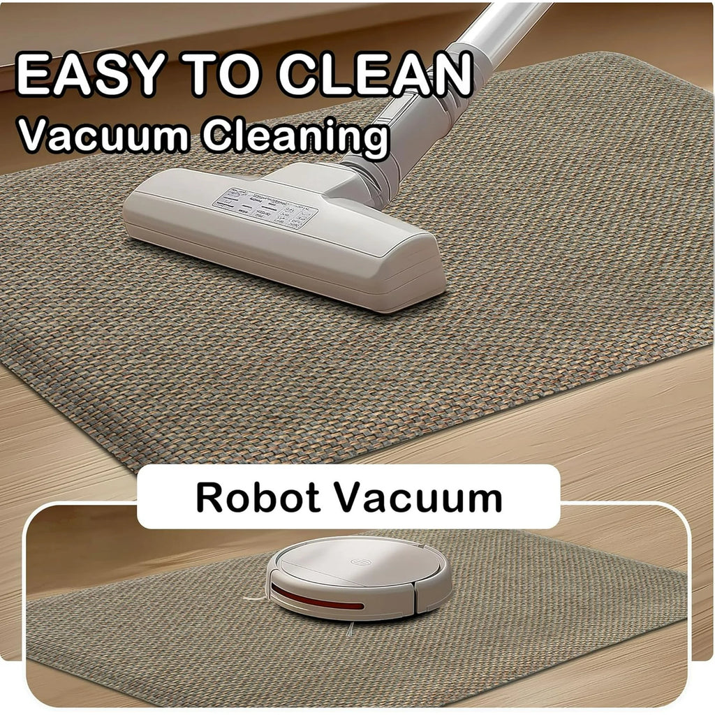 Grey/Green 17.3"x47" Anti-Fatigue Non Slip Kitchen Mat P962067
