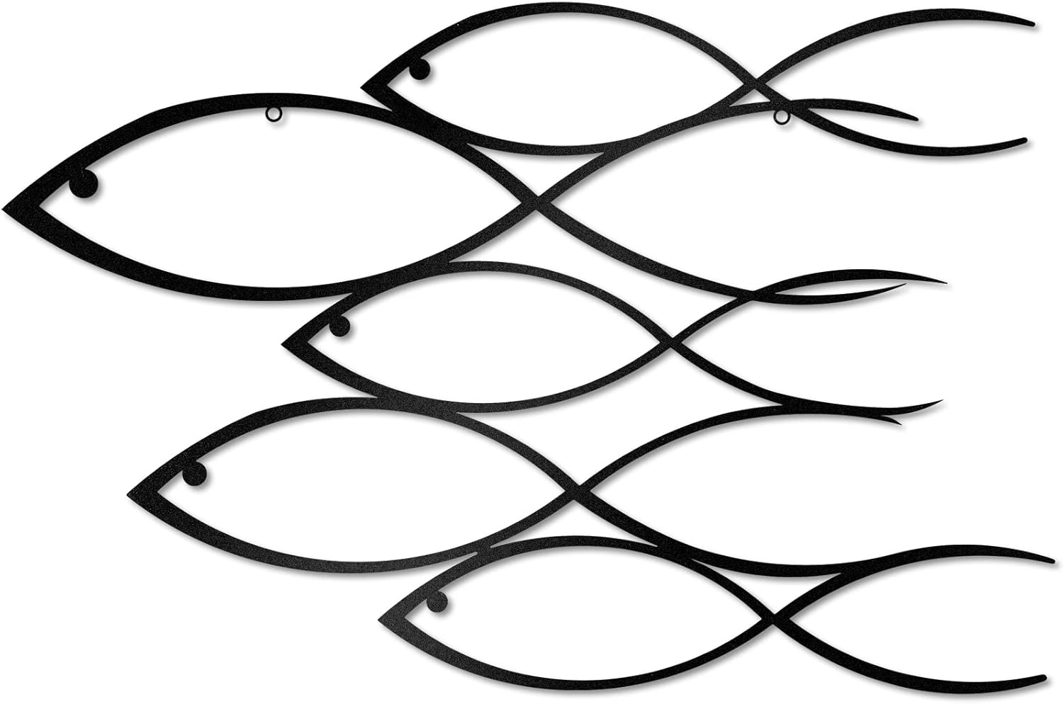 Nautical Metal Wall Art School of Fish, 40 x 26 cm S288