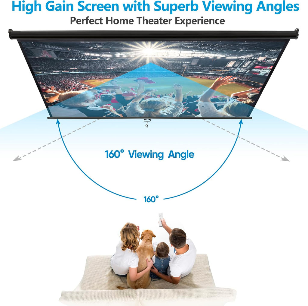 100 Inch 16:9 HD Pull Down Projector Screen S6459