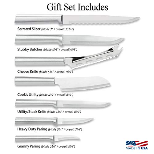 Set of 7 Stainless Steel Knives with Aluminum Handle P35842
