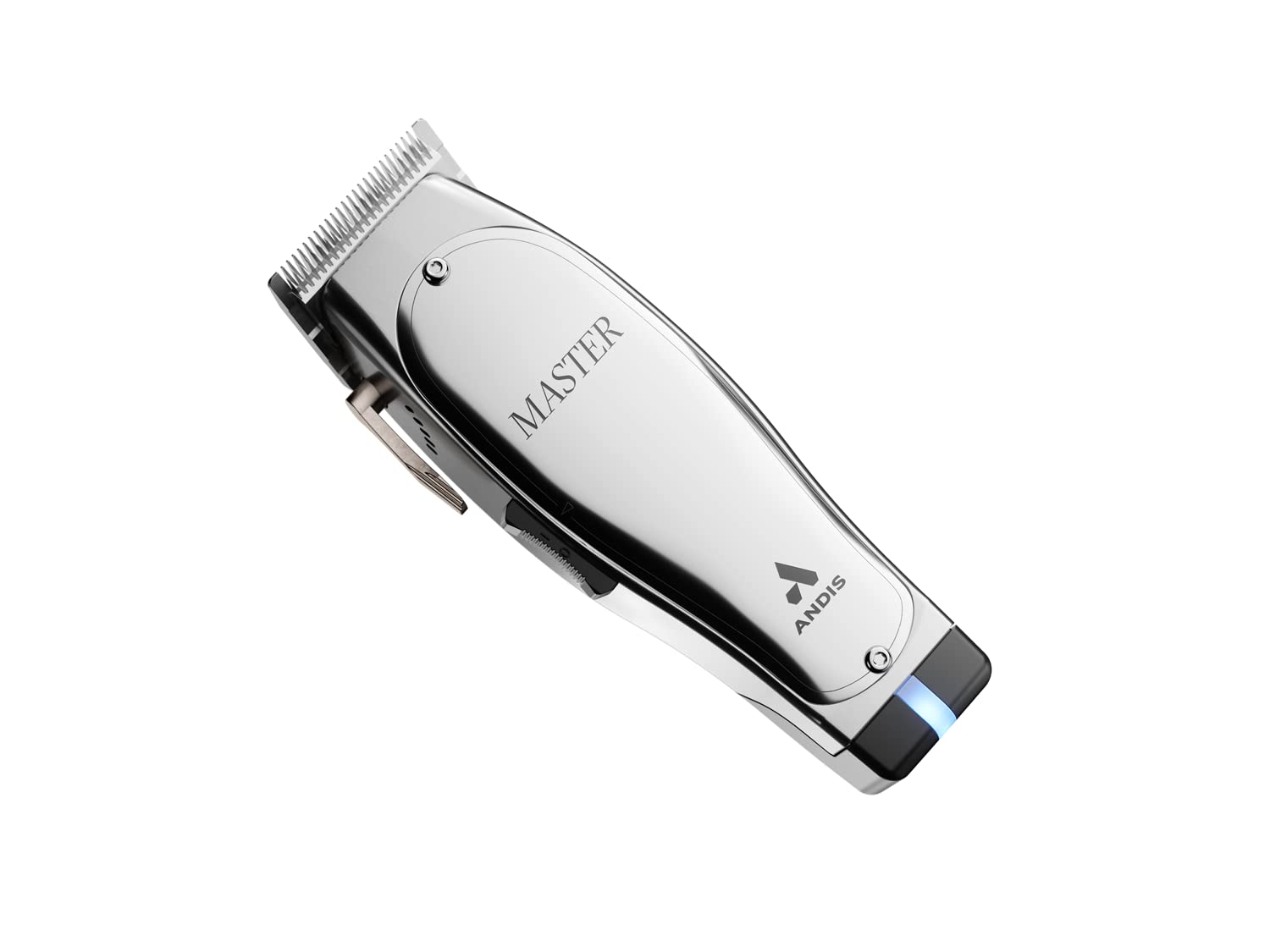 Silver Corded/Cordless Hair Trimmer with Adjustable Carbon Steel Blade E1246