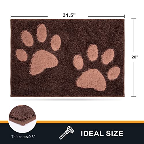 Beige Non-Skid Microfiber Door Mat E514836