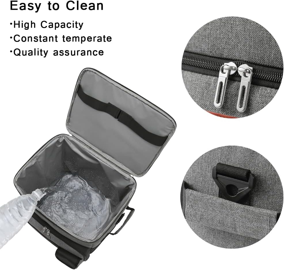 Soft Cooler with Wheels Insulated Portable Rolling Cooler T77078