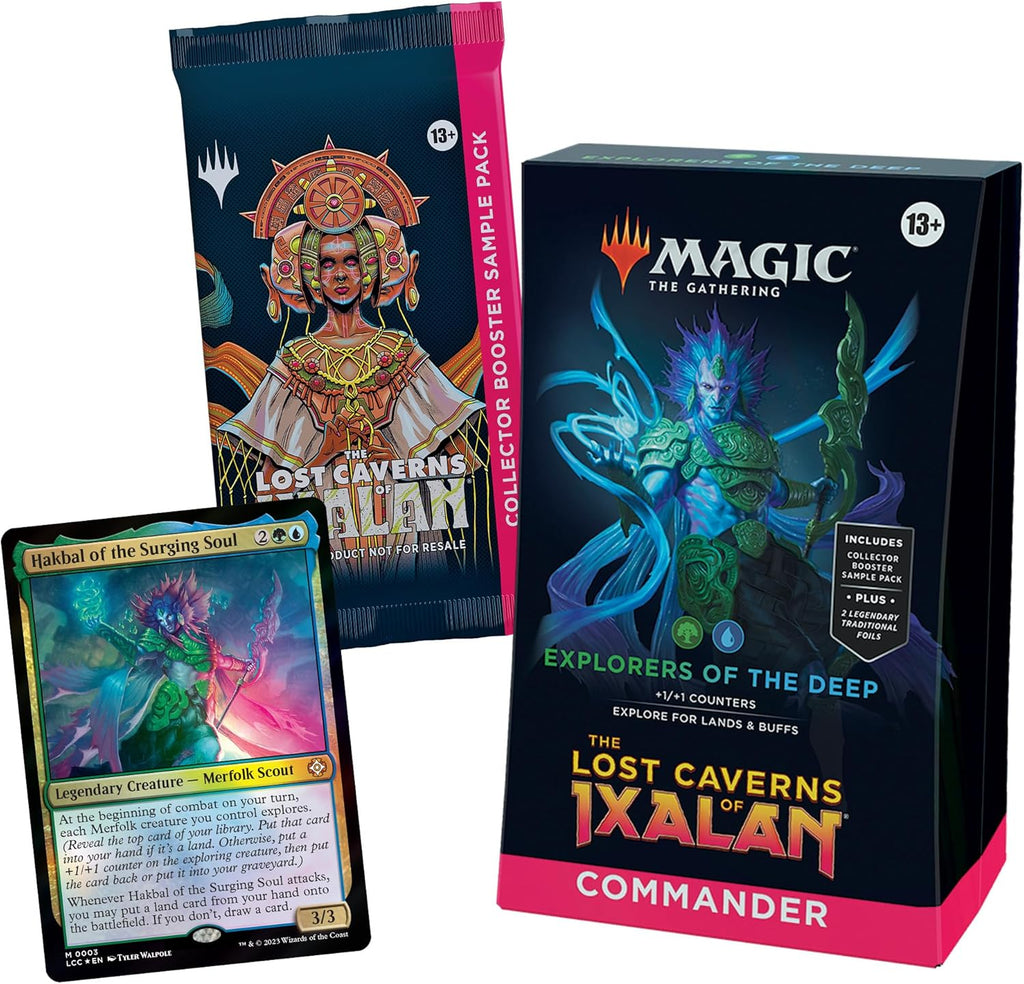 Explorers of The Deep Commander Deck (100-Card Deck, 2-Card Collector Booster Sample Pack) L6698