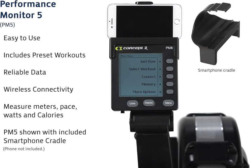 Indoor Rowing Machine with PM5 Performance Monitor and LCD D99025