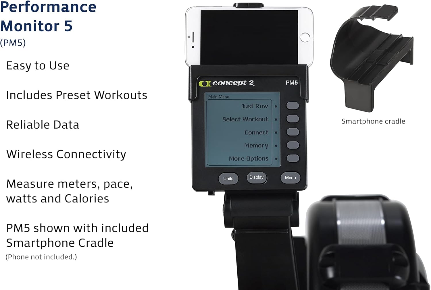 Indoor Rowing Machine with PM5 Performance Monitor and LCD D99025