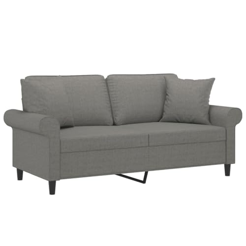 Dark Gray 47.2" Fabric 2-Seater Sofa V653841