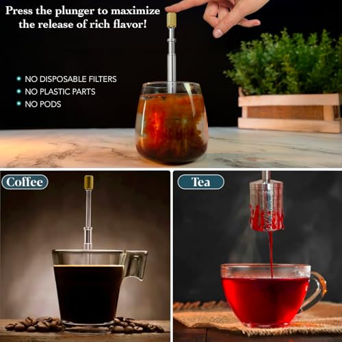 Portable Stainless Steel French Press B98319