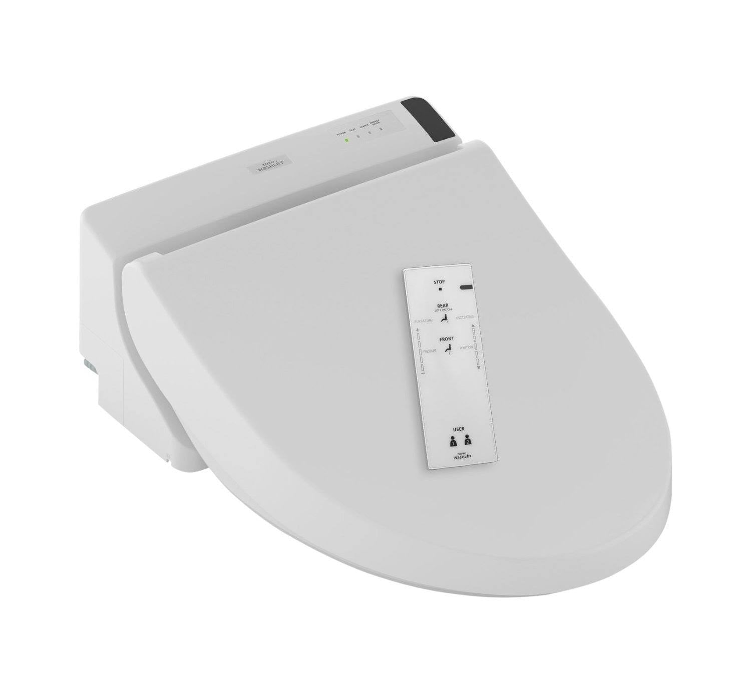 Cotton White Elongated Bidet Toilet Seat I9725
