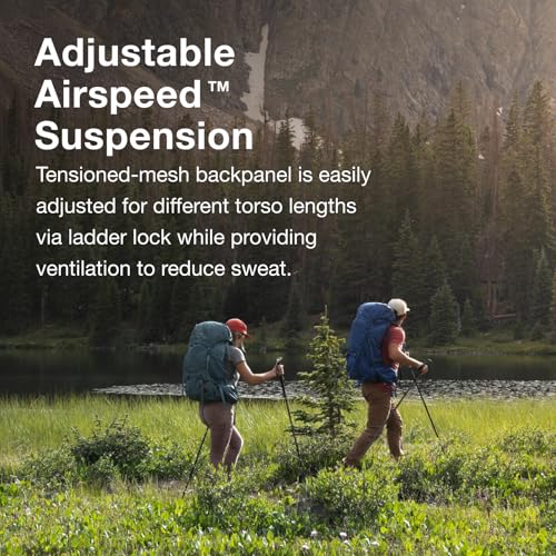 50L Blue Backpacking Backpack M7439