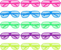 15 Pack Plastic Shutter Shades Sunglasses T12740