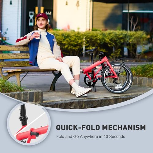 20 Inch 7 Speed Lightweight Folding Bike E915483
