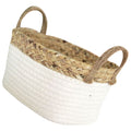 Cotton Rope Woven Basket Storage Boxes with Lids V3009