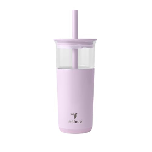 20 oz Vacuum Insulated Glass Tumbler with Lid & Straw K172
