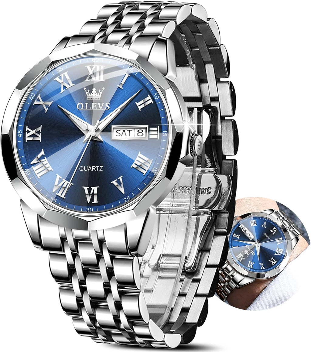 Stainless Steel Quartz Men Watch with Date C2012