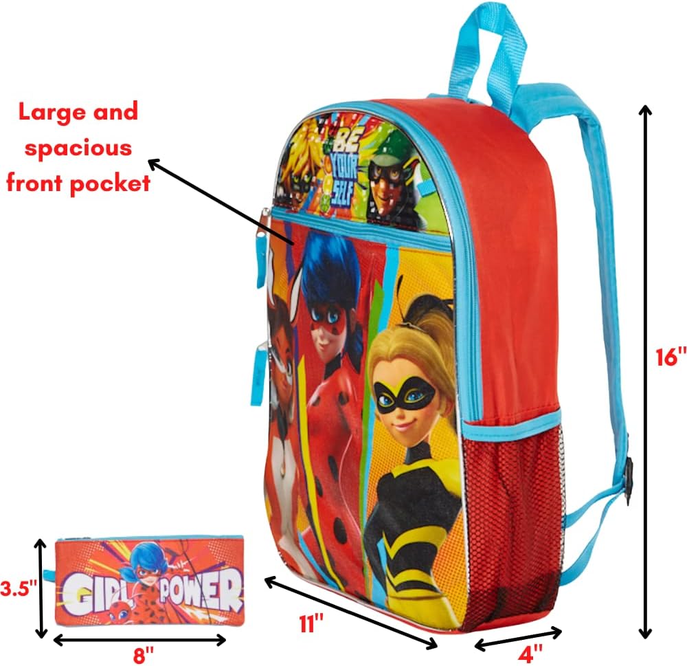 5 Pc Backpack Set with Lunch Bag & Pencil Case P37589