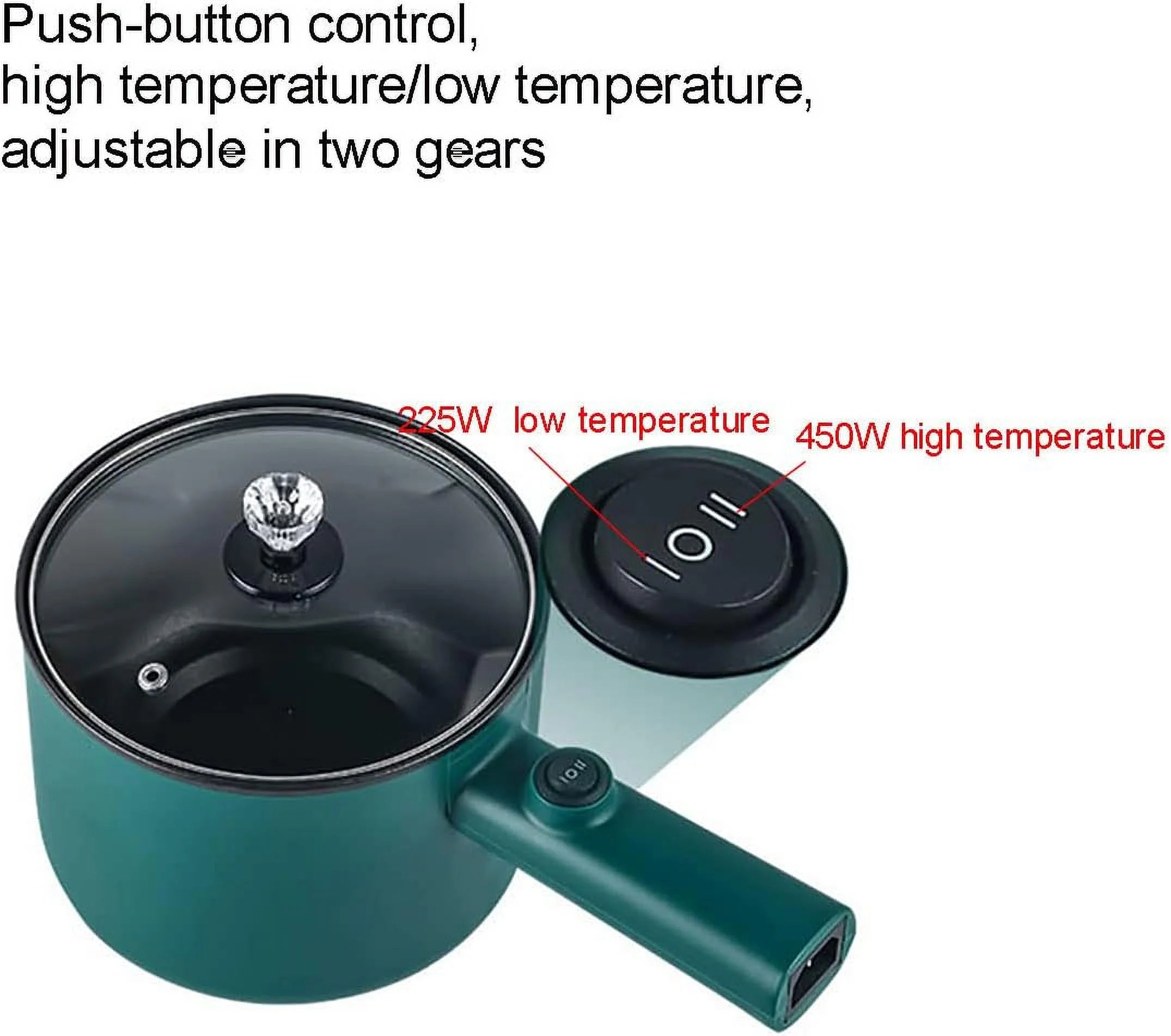 1.8L Non-Stick Electric Hot Pot N412