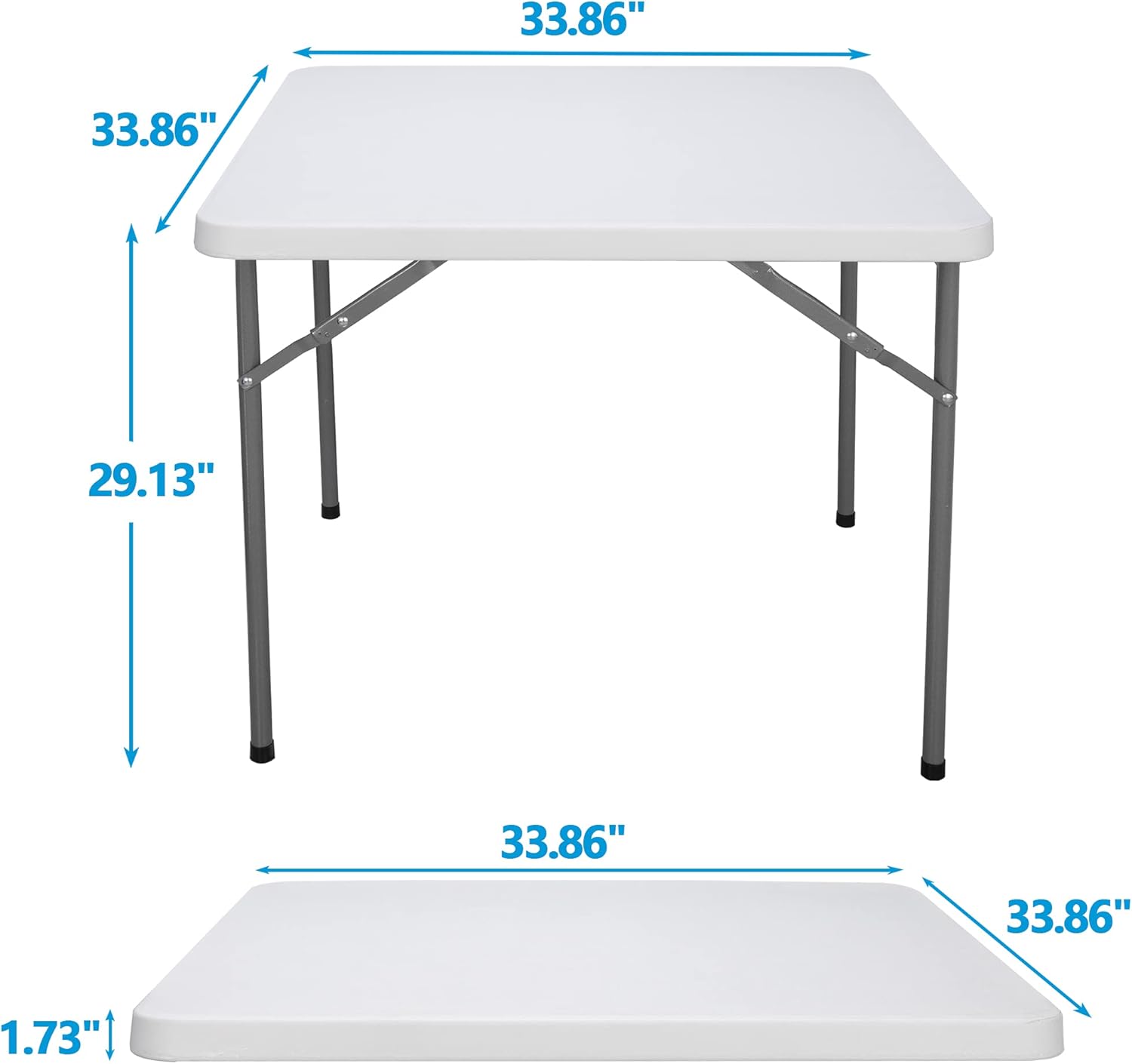 Square Folding Plastic Table U4339