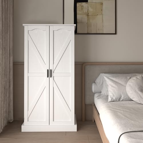 Grey 50" LED Kitchen Pantry Cabinet with Doors and Adjustable Shelves Q79979