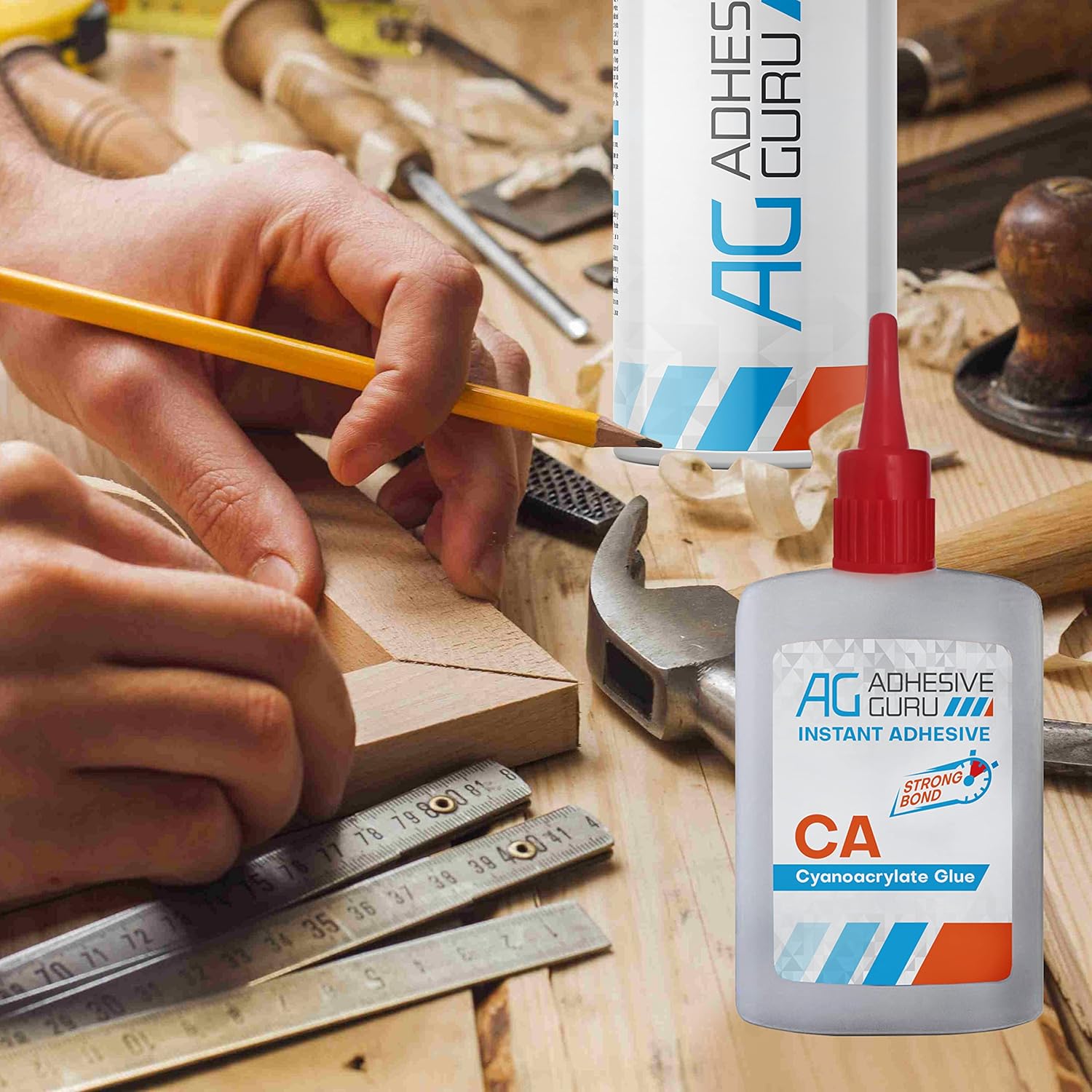 CA Glue with Activator (1.7 oz - 6.76 fl oz) Cyanoacrylate Glue T3096