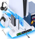 PS5 Stand and Cooling Station with LED Controller Charging Station C56847