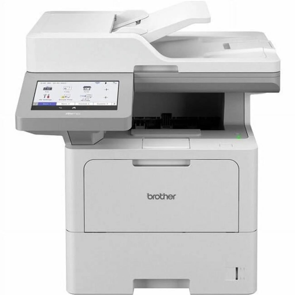 Wireless Laser Multifunction Printer Monochrome Copier Fax Printer Scanner 52 ppm Mono Print 1200 x 1200 dpi Print Automatic Duplex Print Color Flatbed Scanner A4587