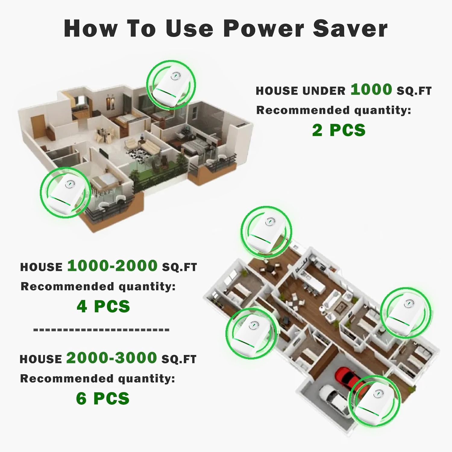 Energy Saving Device US Plug 90V-250V 30KW (6 PCS) Y58354