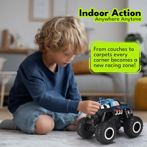 1:16 Waterproof Remote Control Monster Truck Pickup Car 4WD All Terrain Off-Road Toy F230460