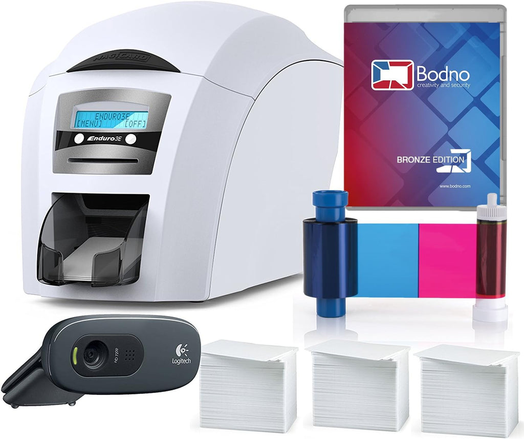Dual Sided ID Card Printer with Software S412