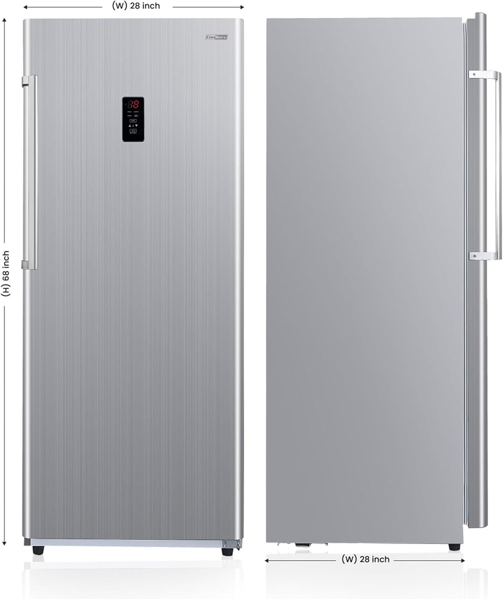 28in Wide Stainless Upright Freezer T15540