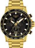 316L Stainless Steel case with Yellow Gold PVD Coating Quartz Watches, Grey, Stainless Steel A209
