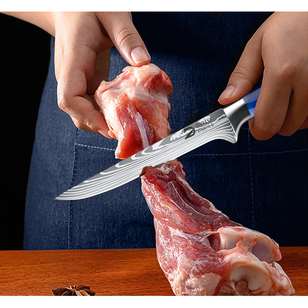 8 Pcs Stainless Steel Kitchen Knife Set K985155